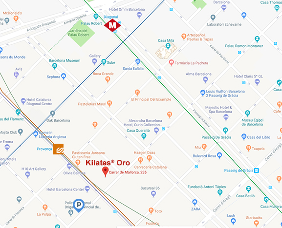 Google Maps Kilates Oro