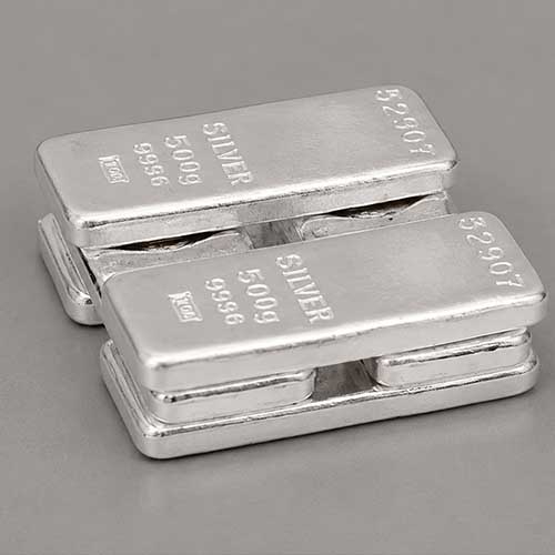 Factura y lingote de plata