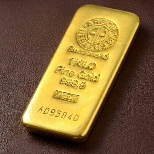 Lingotes de oro grandes de 250 g a 1 kg