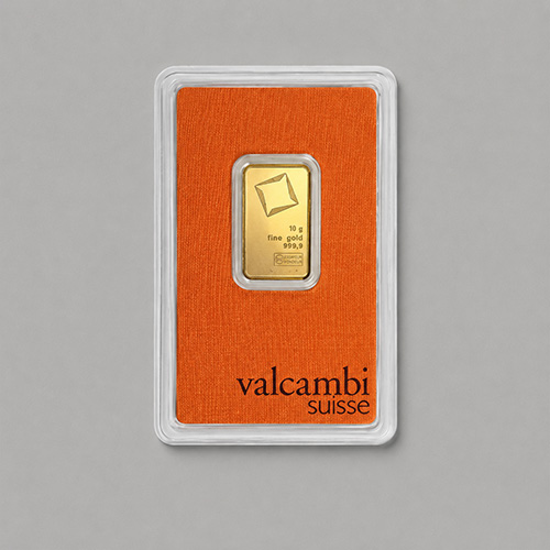 Lingote de oro Valcambi